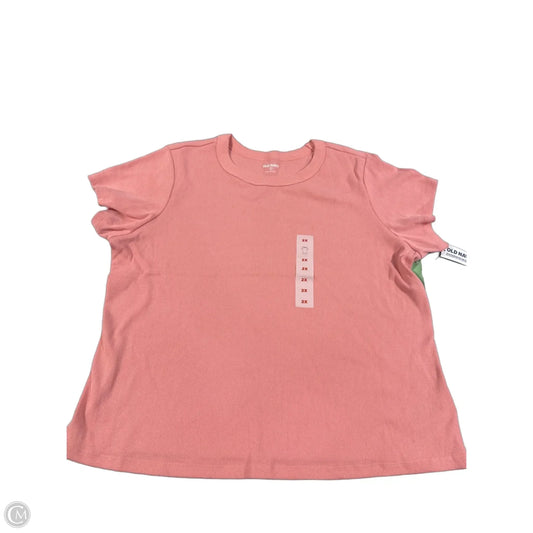 Top Short Sleeve Basic By Old Navy In Pink, Size: 2x