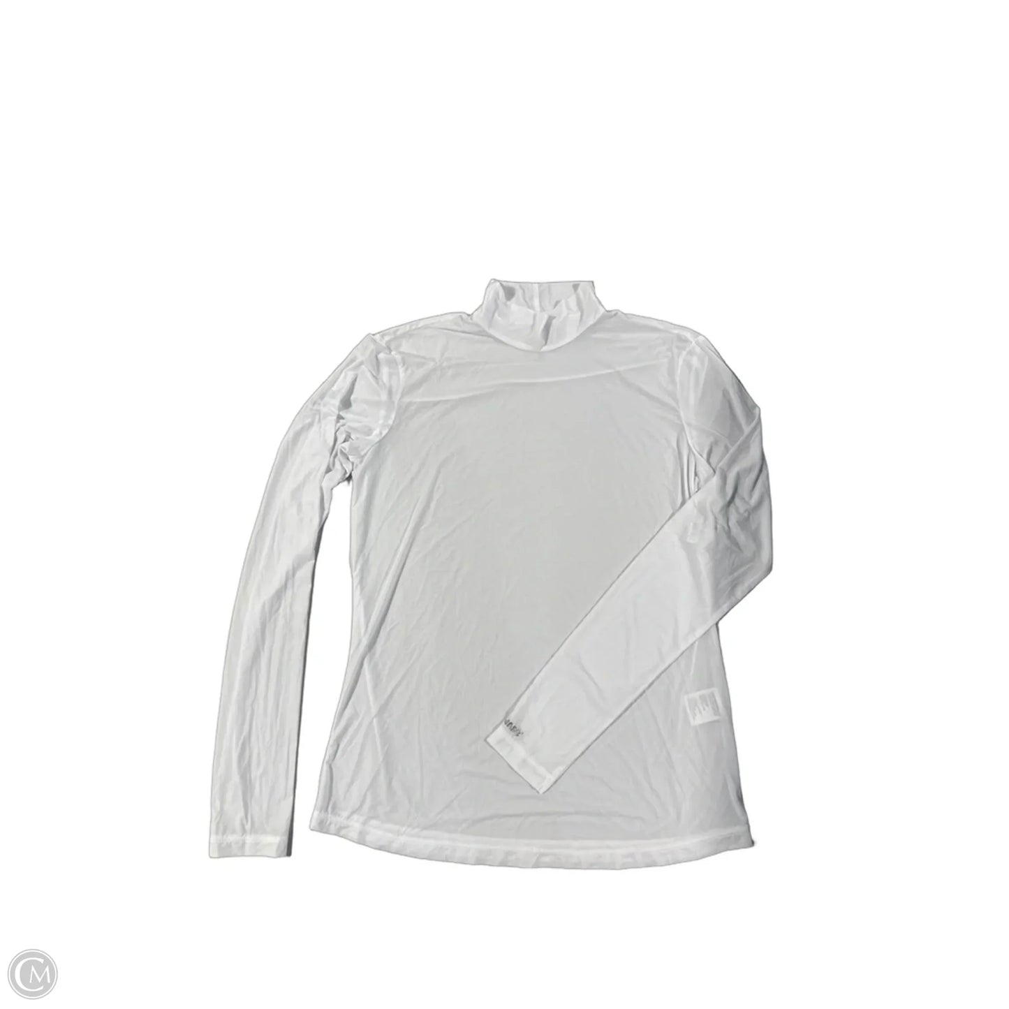 Athletic Top Long Sleeve Collar By Jamie Sadock In White, Size: M