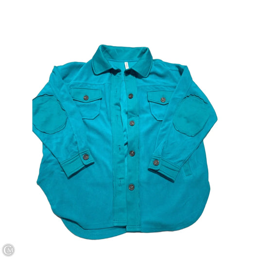 Jacket Other By Zenana In Blue, Size: L