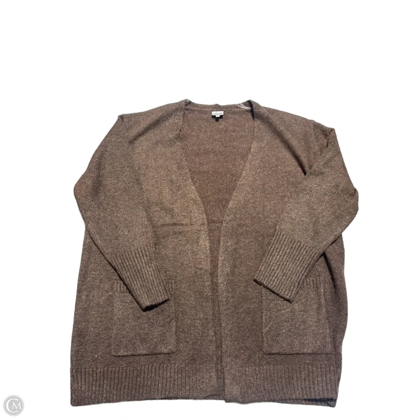 Sweater Cardigan By Cielo In Brown, Size: Xl