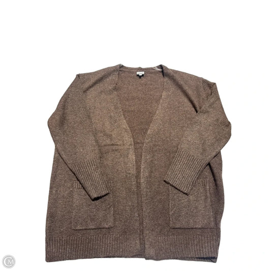Sweater Cardigan By Cielo In Brown, Size: Xl