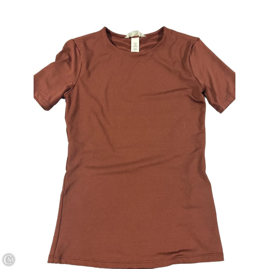 Top Short Sleeve By H&m In Red, Size: Xs