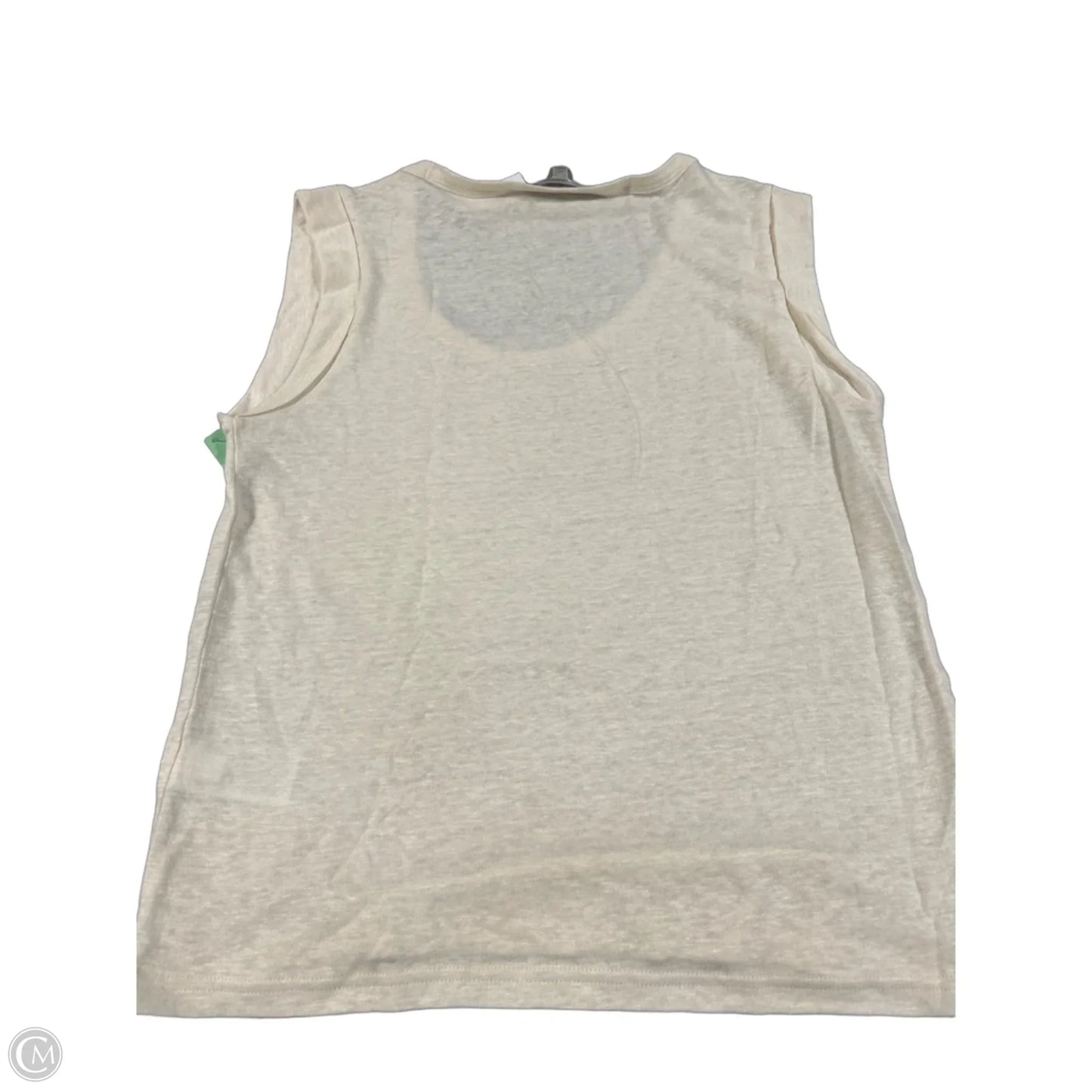 Top Sleeveless By Banana Republic In Cream, Size: M