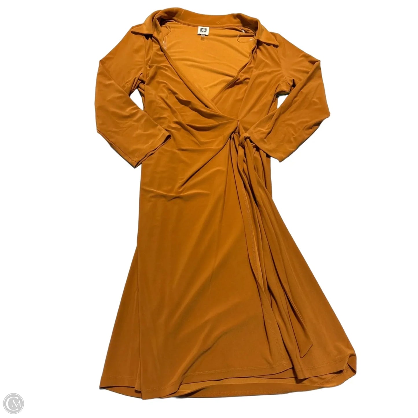 Dress Casual Midi By Anne Klein In Orange, Size: 12