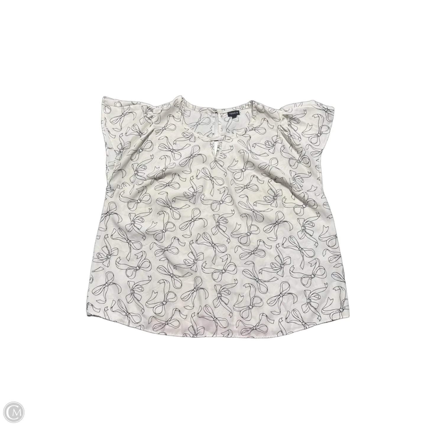 Top Short Sleeve By Torrid In Cream, Size: 2x