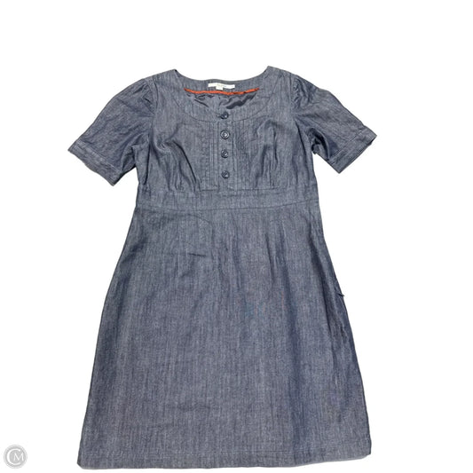Dress Casual Midi By Boden In Blue Denim, Size: M