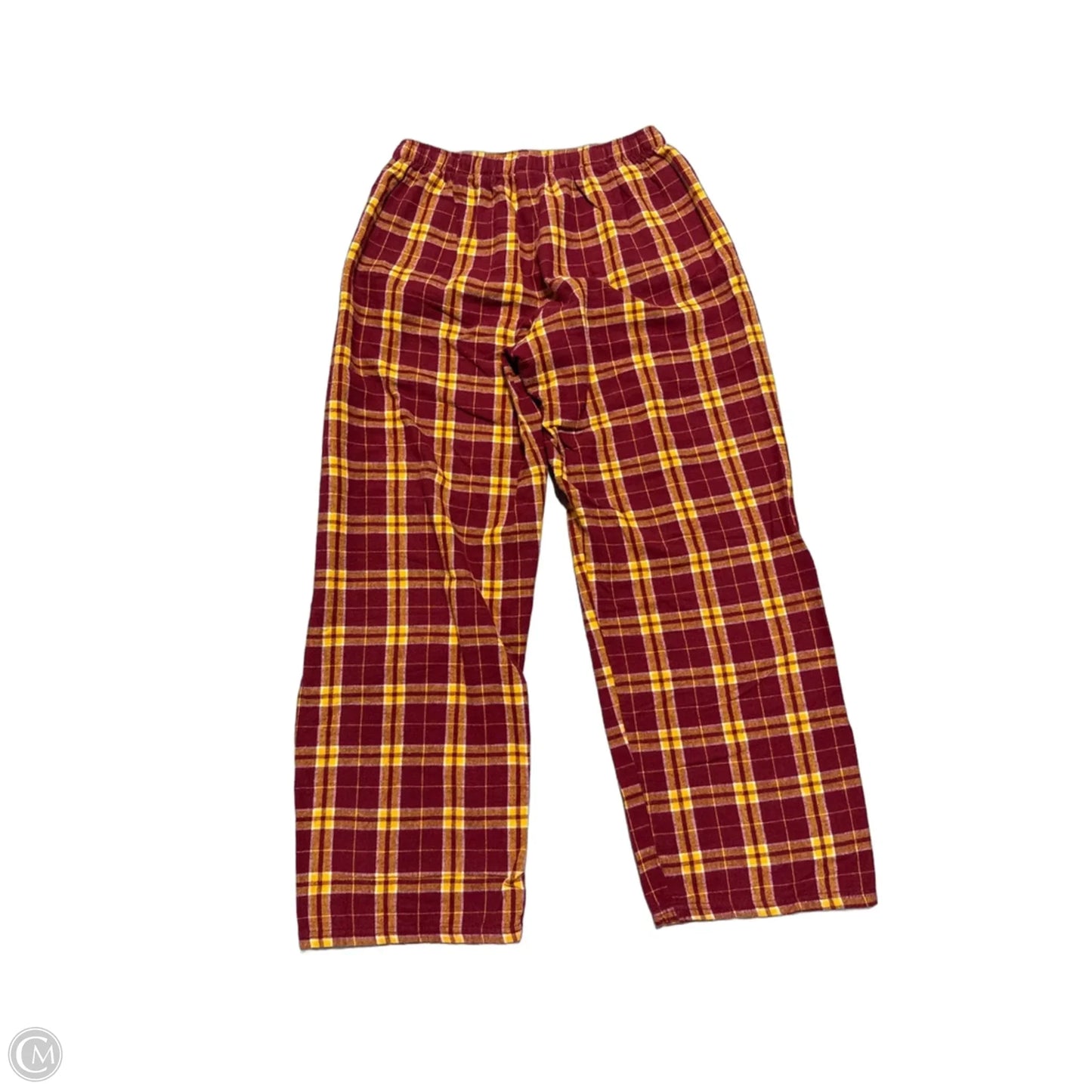Pajama Pants By Cmf In Red & Yellow, Size: L