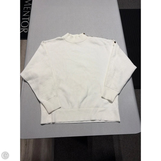 Sweater By Tahari In White, Size: M