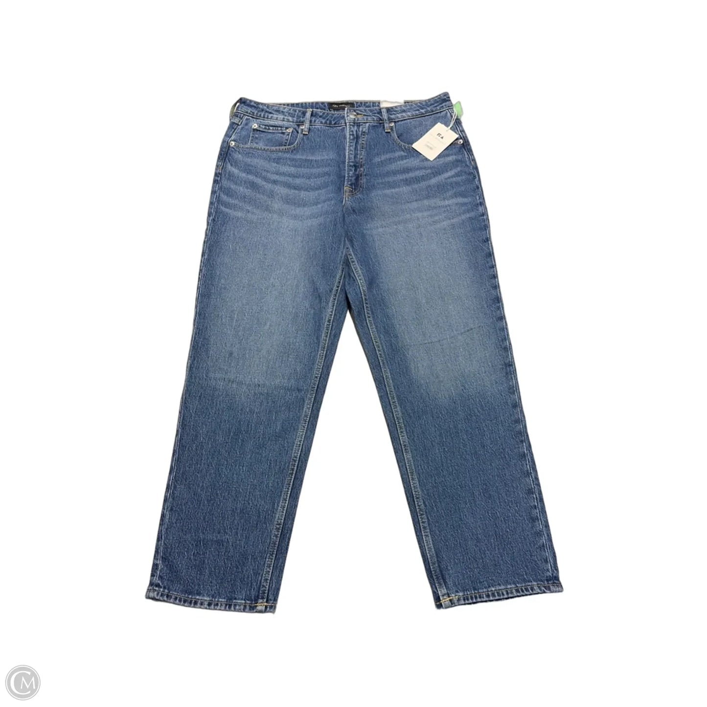 Jeans Straight By Free Assembly In Blue Denim, Size: 16