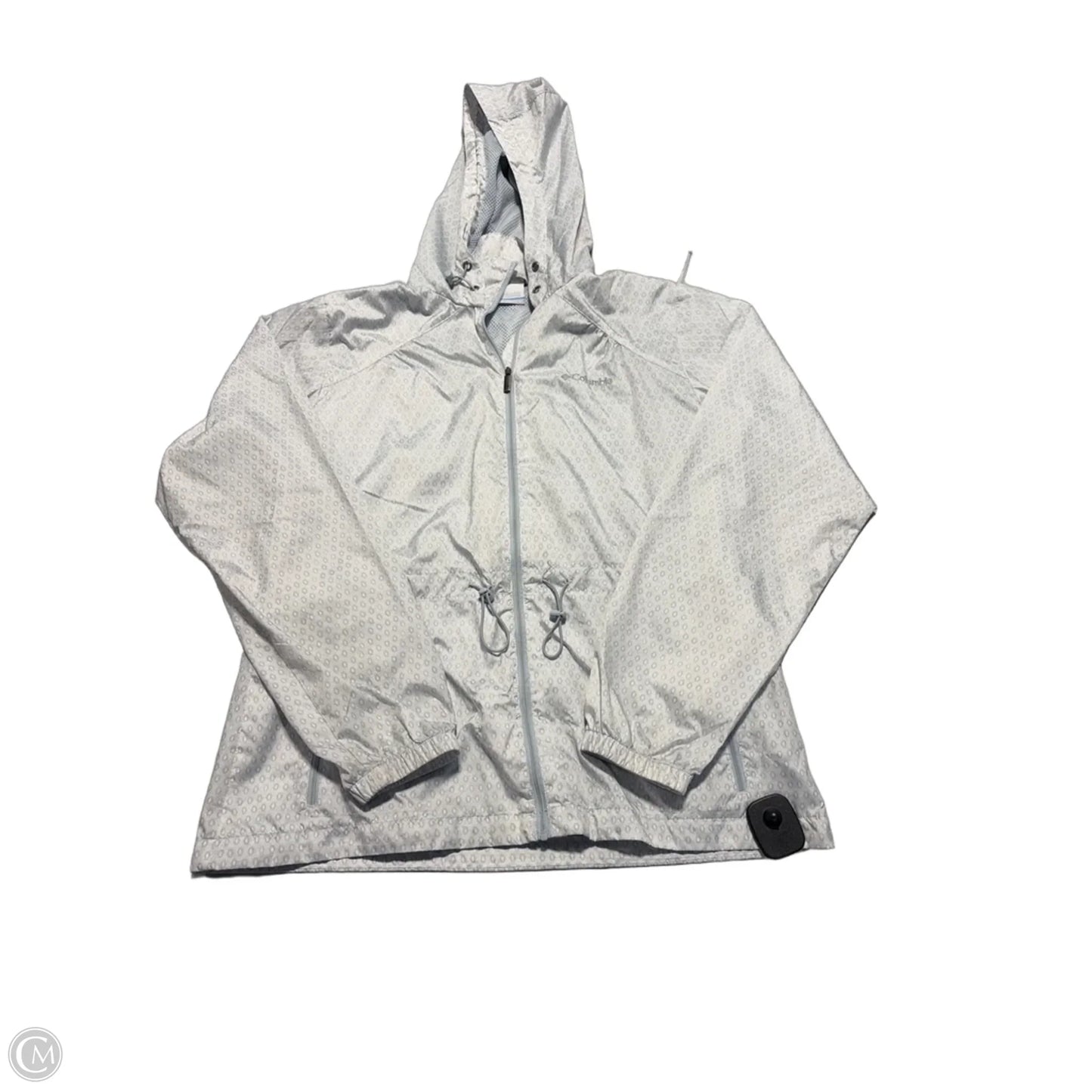 Jacket Windbreaker By Columbia In Grey, Size: M