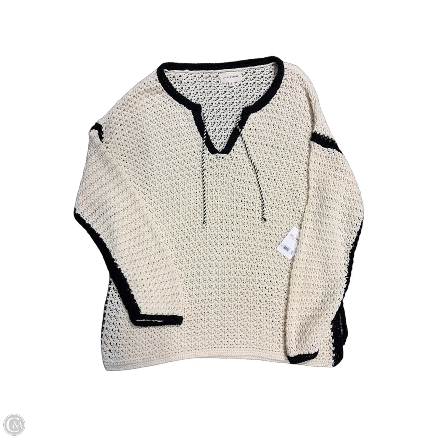 Sweater By Lucky Brand In Cream, Size: Xl