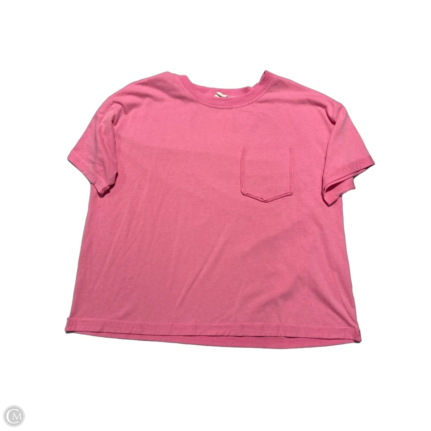 Top Short Sleeve By Bibi In Pink, Size: S