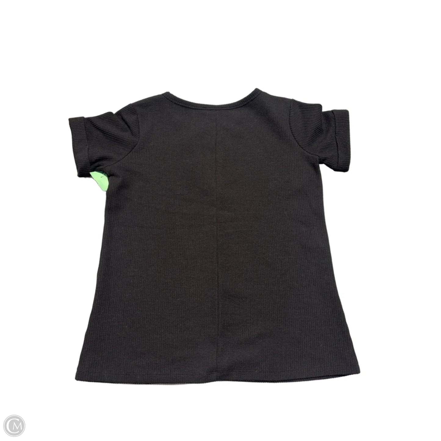 Top Short Sleeve By Zenana In Black, Size: M