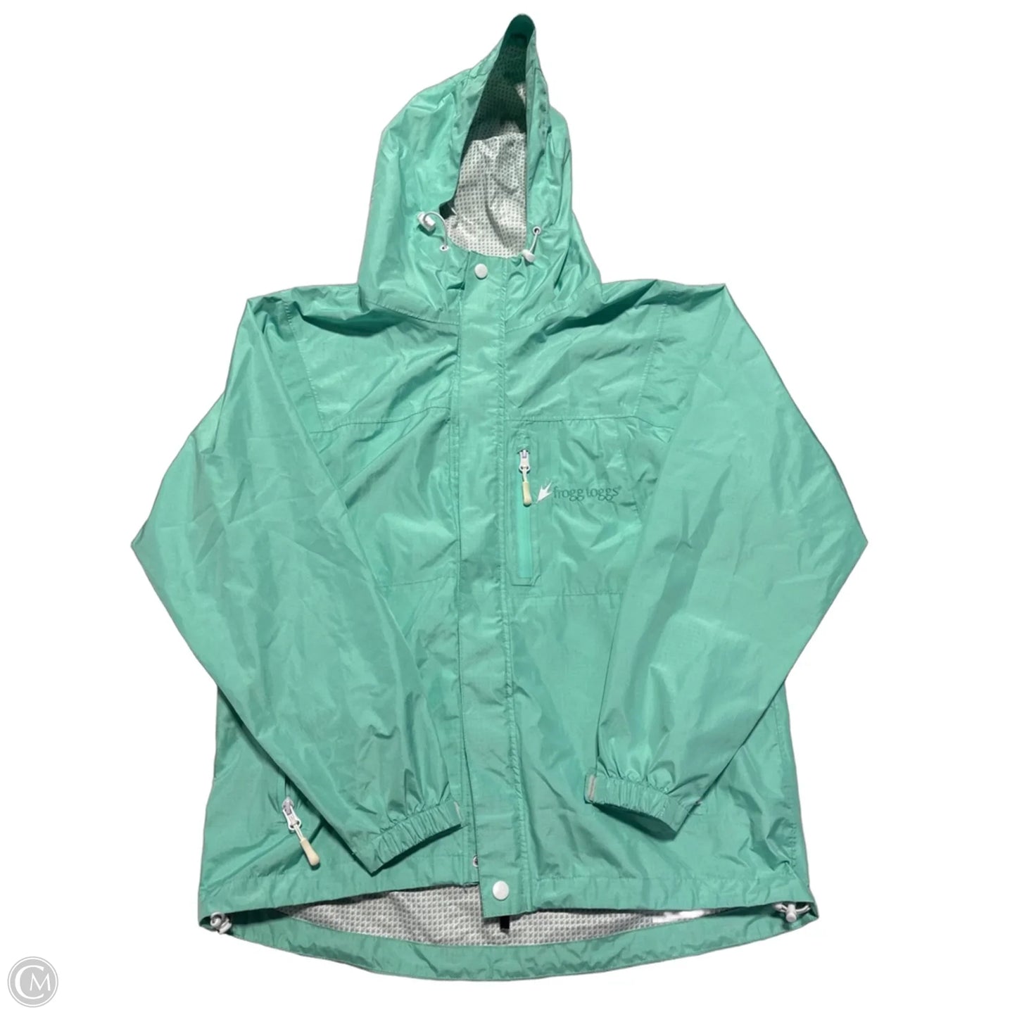 Jacket Windbreaker By Cmc In Teal, Size: M