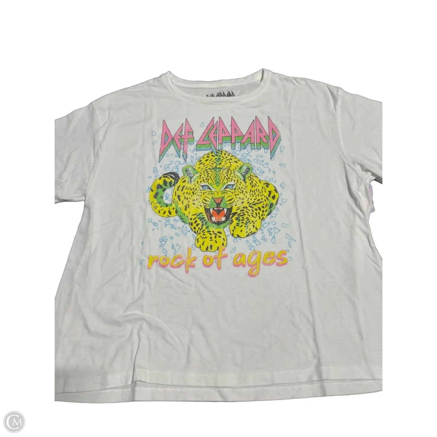 Top Short Sleeve By Cmc In White, Size: Xl
