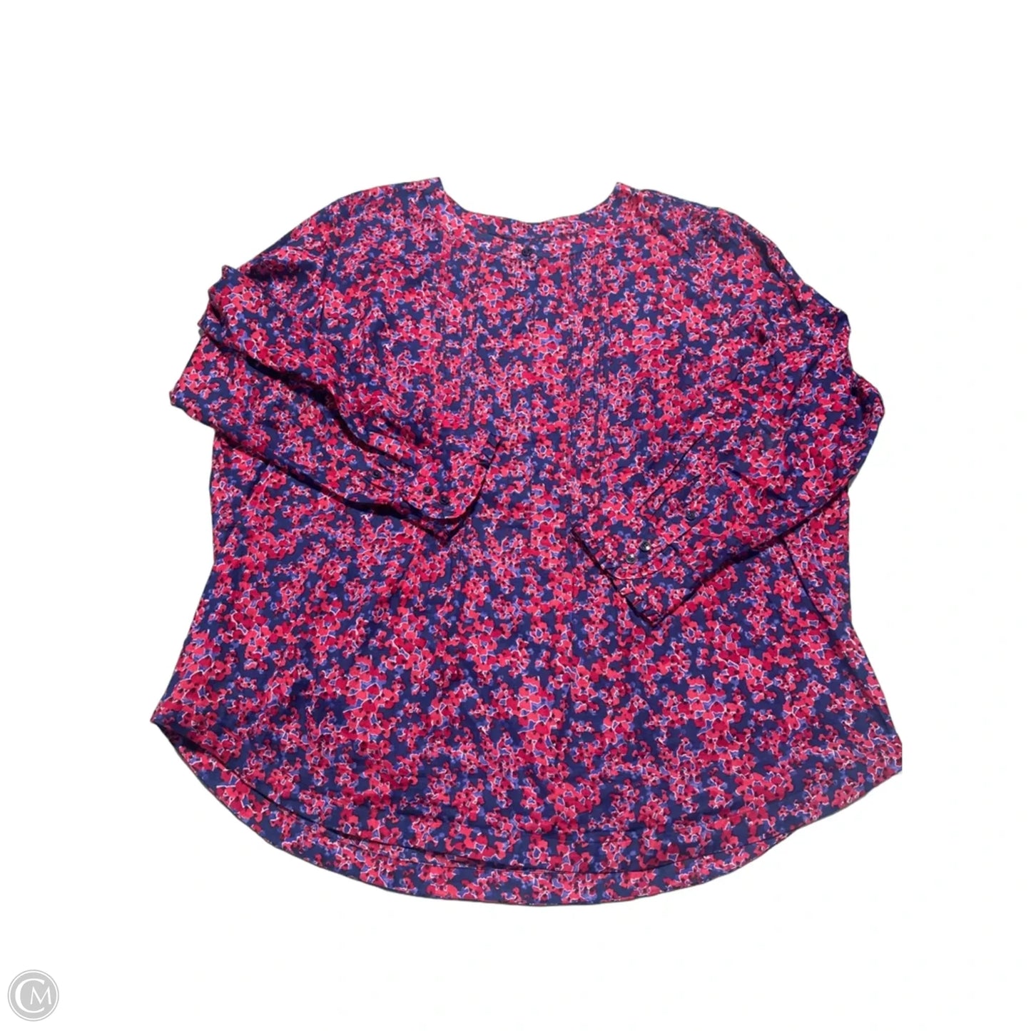 Top Long Sleeve By Talbots In Floral Print, Size: 2x