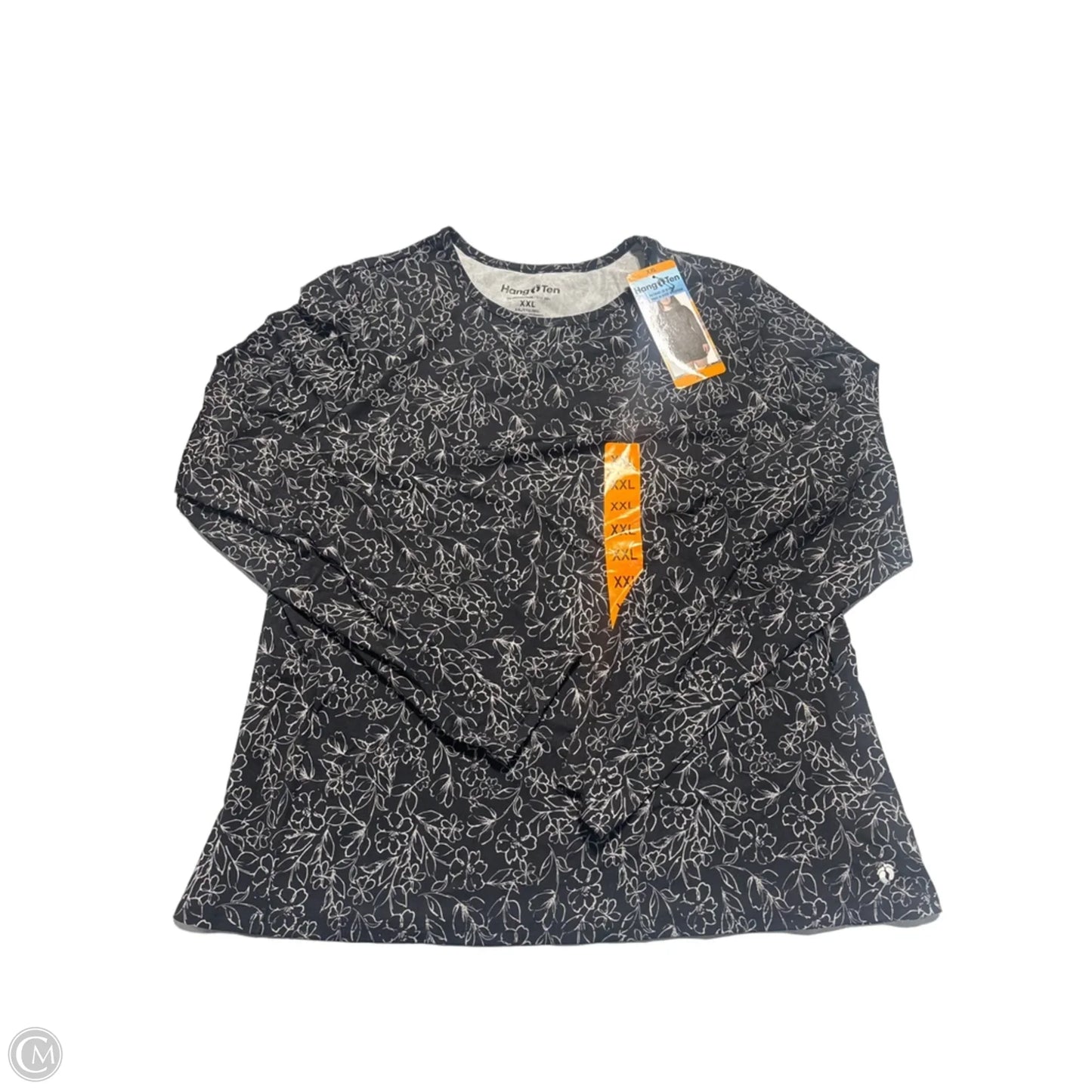 Top Long Sleeve By Hang Ten In Floral Print, Size: Xxl