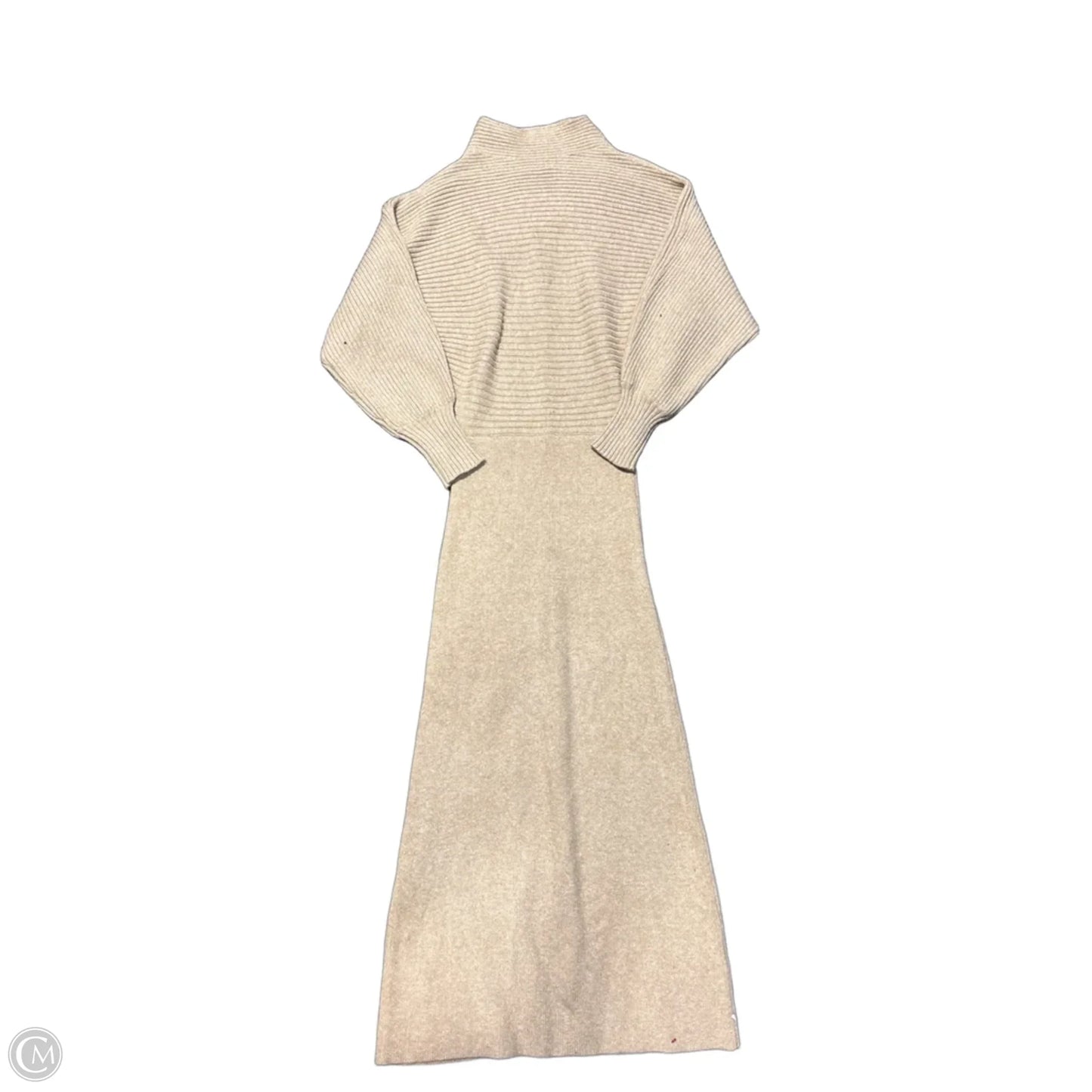 Dress Sweater By Anthropologie In Tan, Size: M