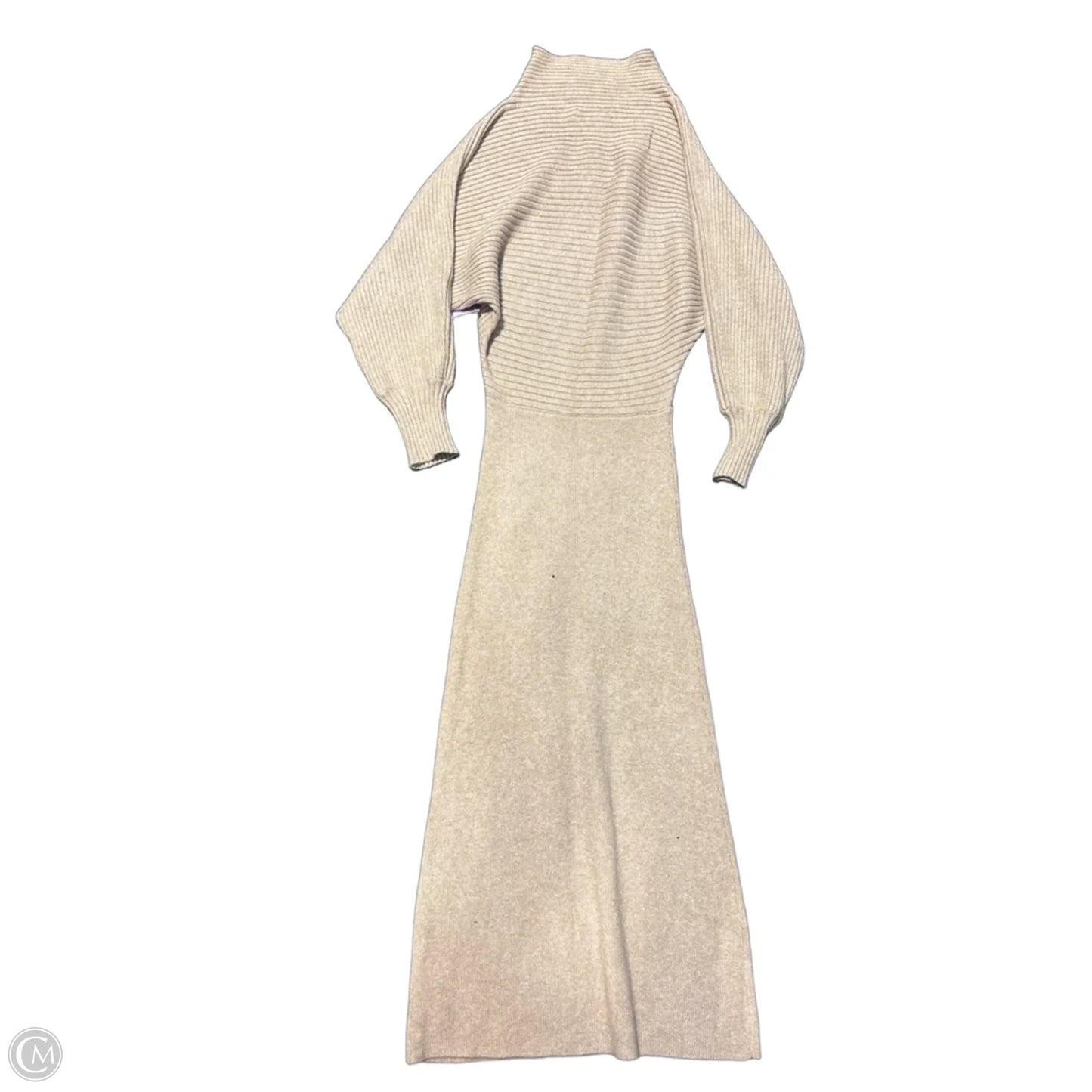 Dress Sweater By Anthropologie In Tan, Size: M