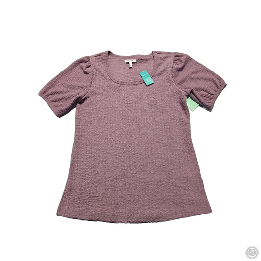 Top Short Sleeve By Maurices In Purple, Size: S
