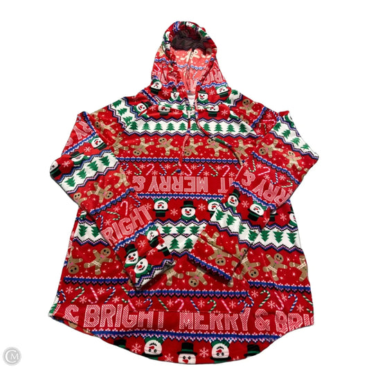 Top Long Sleeve By No Boundaries In Red, Size: 3x
