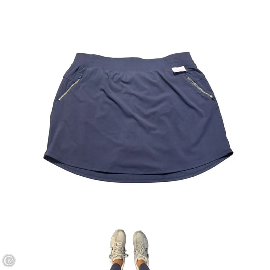 Athletic Skort By Livi Active In Blue, Size: 3x