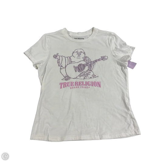 Top Short Sleeve By True Religion In White, Size: S
