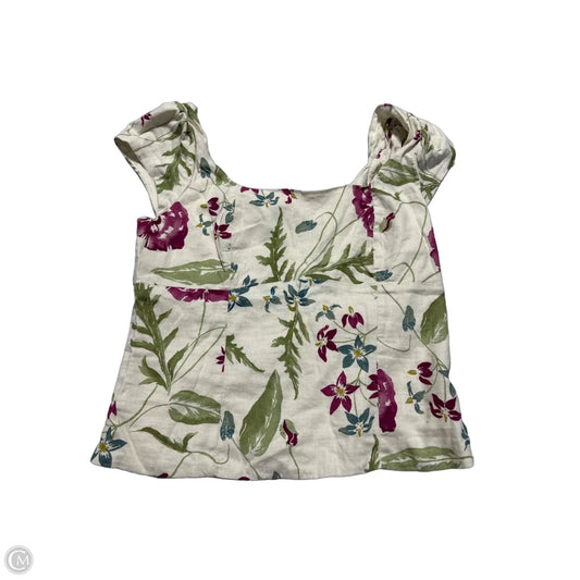 Top 2pc Sleeveless By Express In Floral Print, Size: M