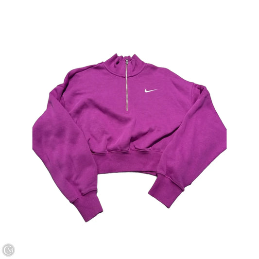 Top Long Sleeve By Nike In Purple, Size: M