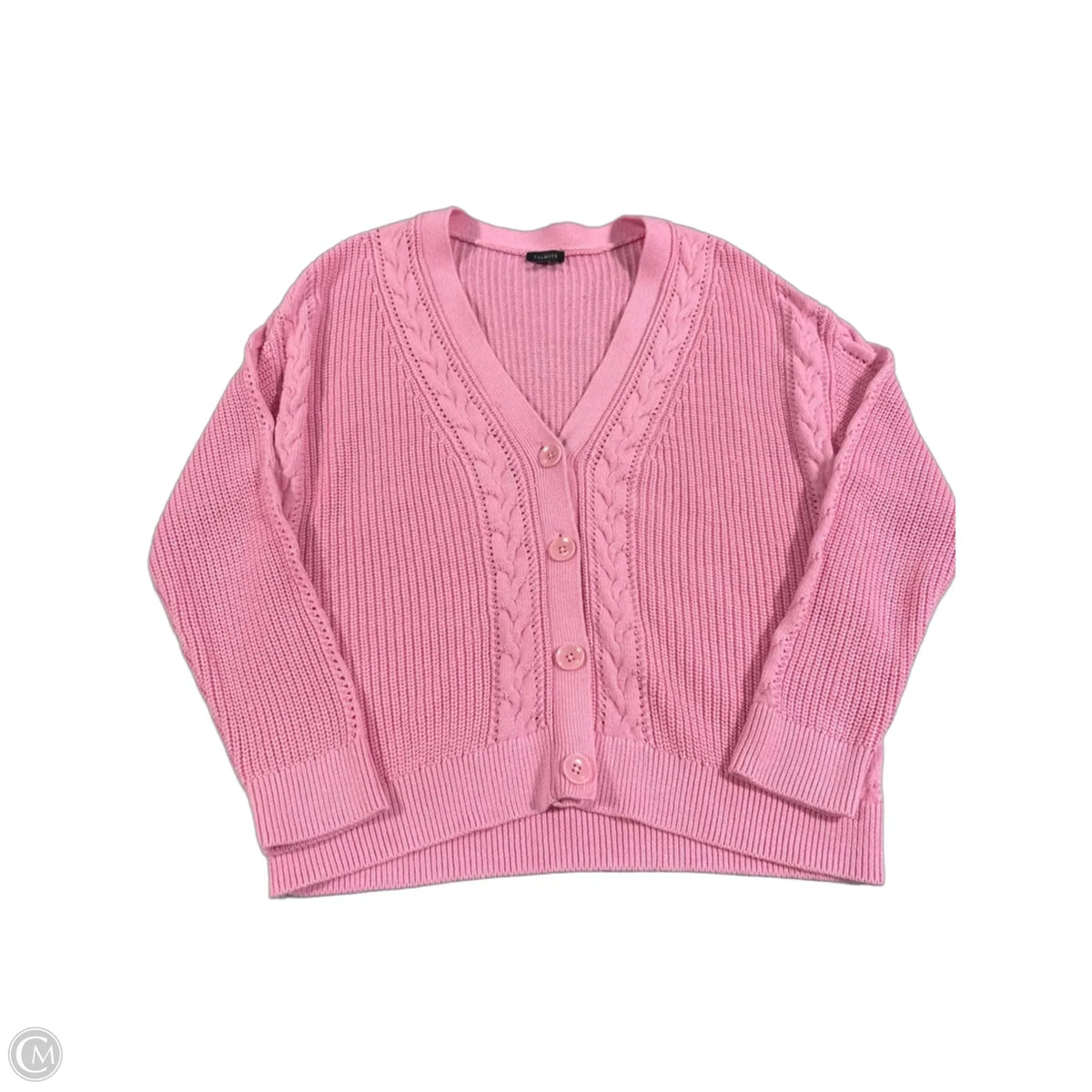 Sweater By Talbots In Pink, Size: L