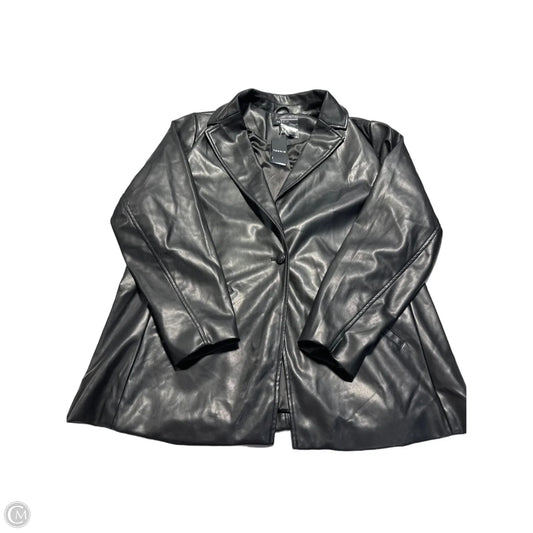Coat Trench Coat By Torrid In Black, Size: 2x