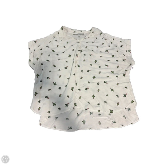 Top Short Sleeve By Lee In White, Size: 2x