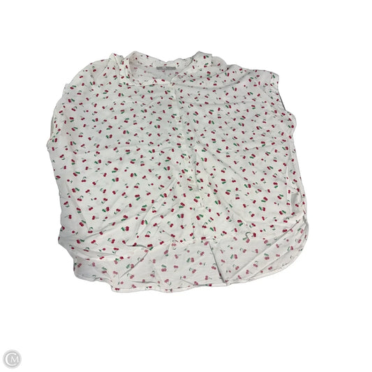 Top Short Sleeve By Lee In White, Size: 2x