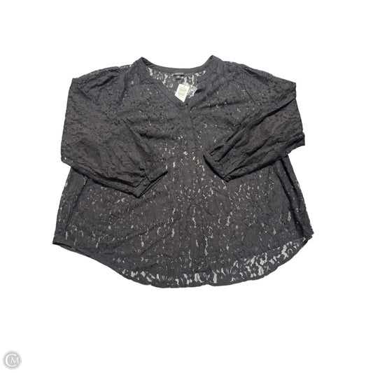 Top Long Sleeve By Torrid In Black, Size: 3x