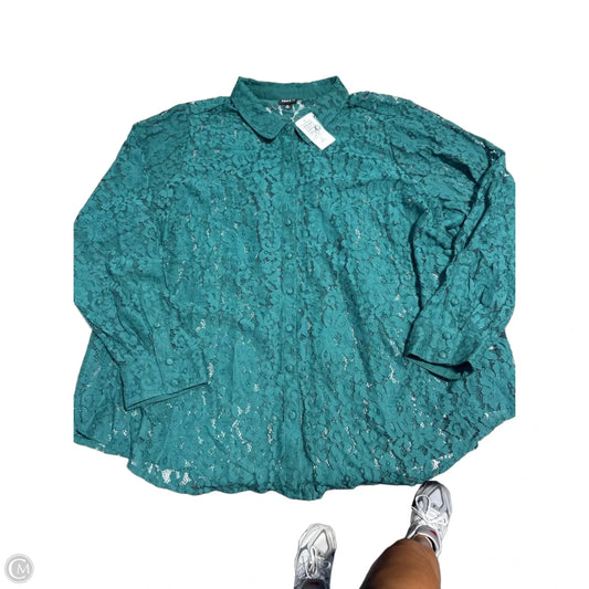Top Long Sleeve By Torrid In Green, Size: 3x