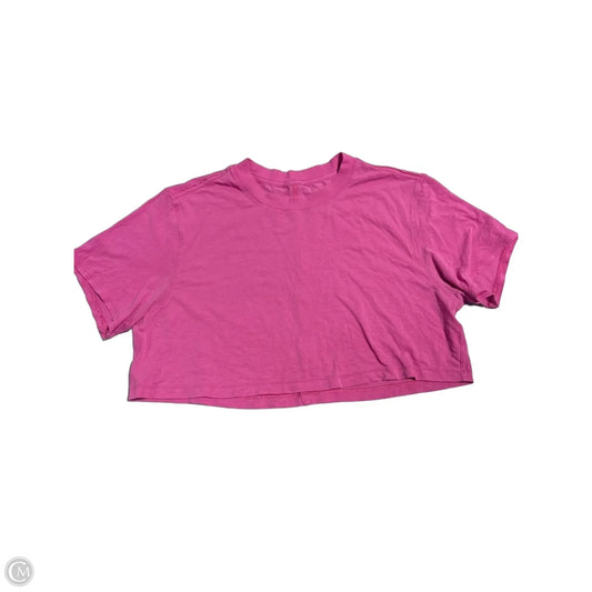 Top Short Sleeve By Lululemon In Pink, Size: S
