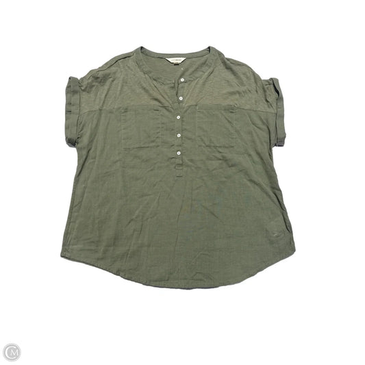 Top Short Sleeve By Lucky Brand In Green, Size: L