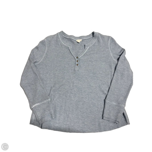 Top Long Sleeve By Tribal In Blue, Size: Xl