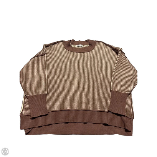 Sweater By Zenana In Brown, Size: 1x