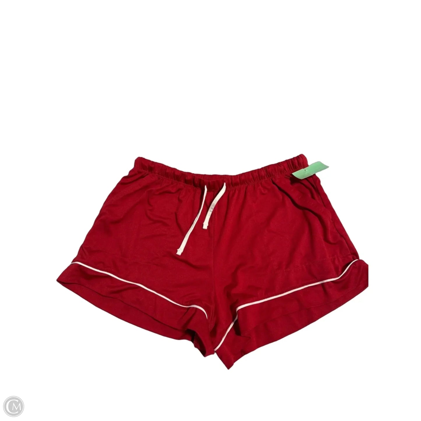 Top 2pc Long Sleeve By Auden In Red, Size: S