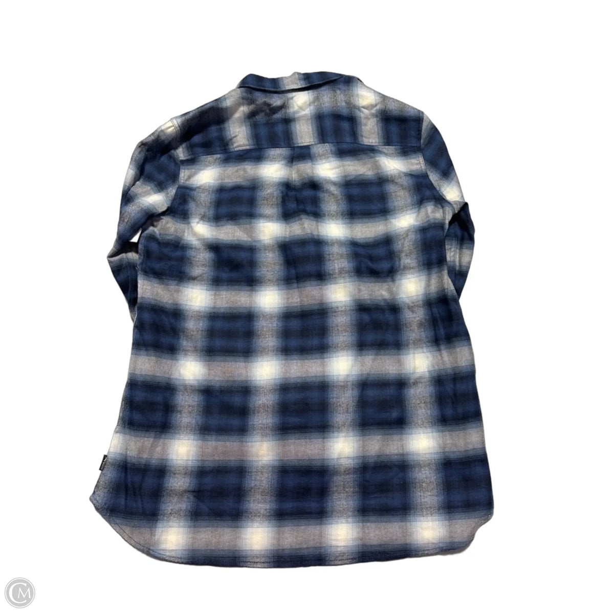 Top Long Sleeve By Eddie Bauer In Plaid Pattern