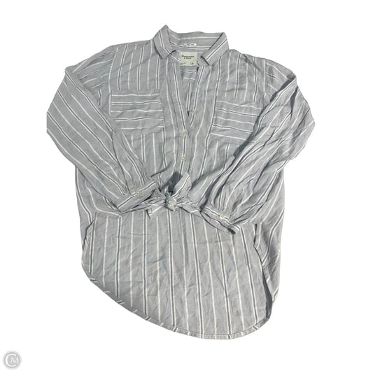 Top Long Sleeve By Abercrombie And Fitch In Blue, Size: Xs