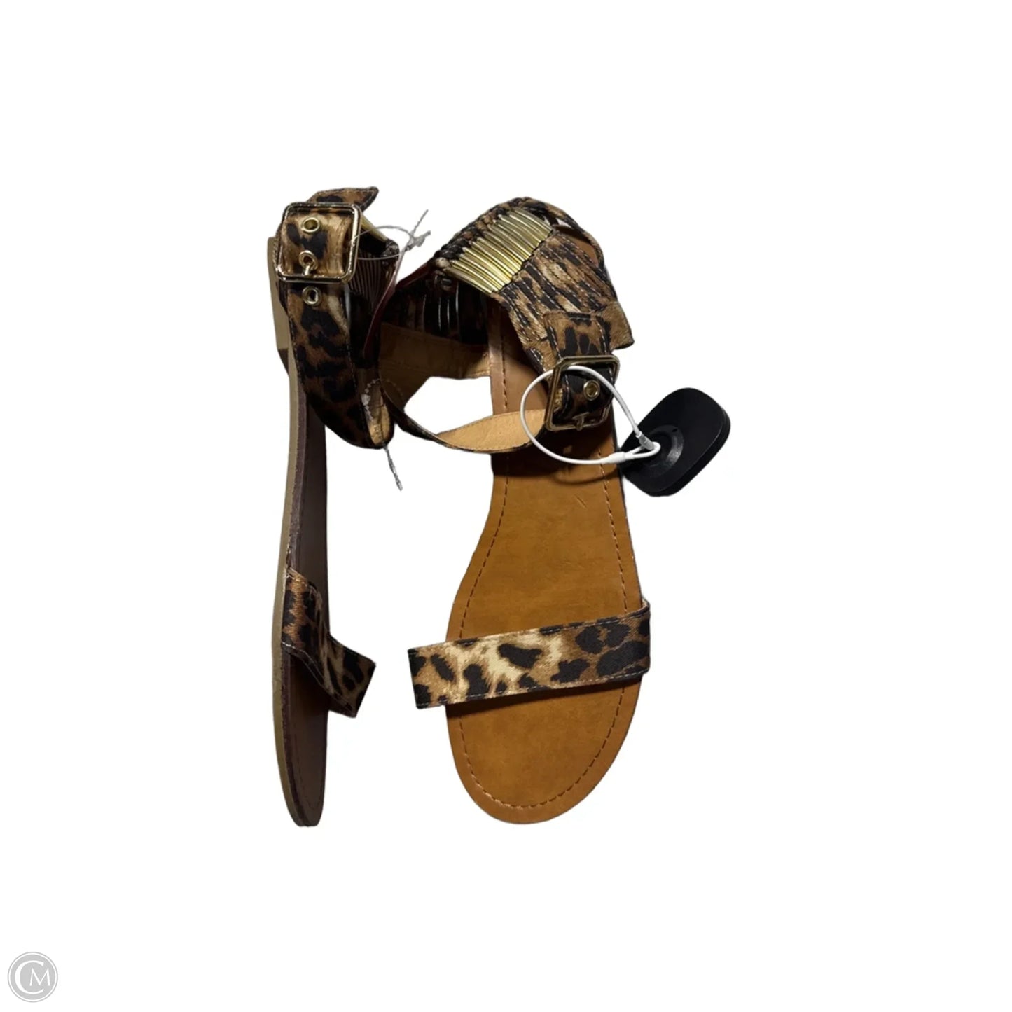Sandals Flats By Mossimo In Animal Print, Size: 10