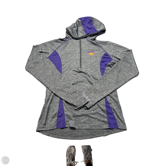 Athletic Top Long Sleeve Collar By Colosseum In Grey, Size: M