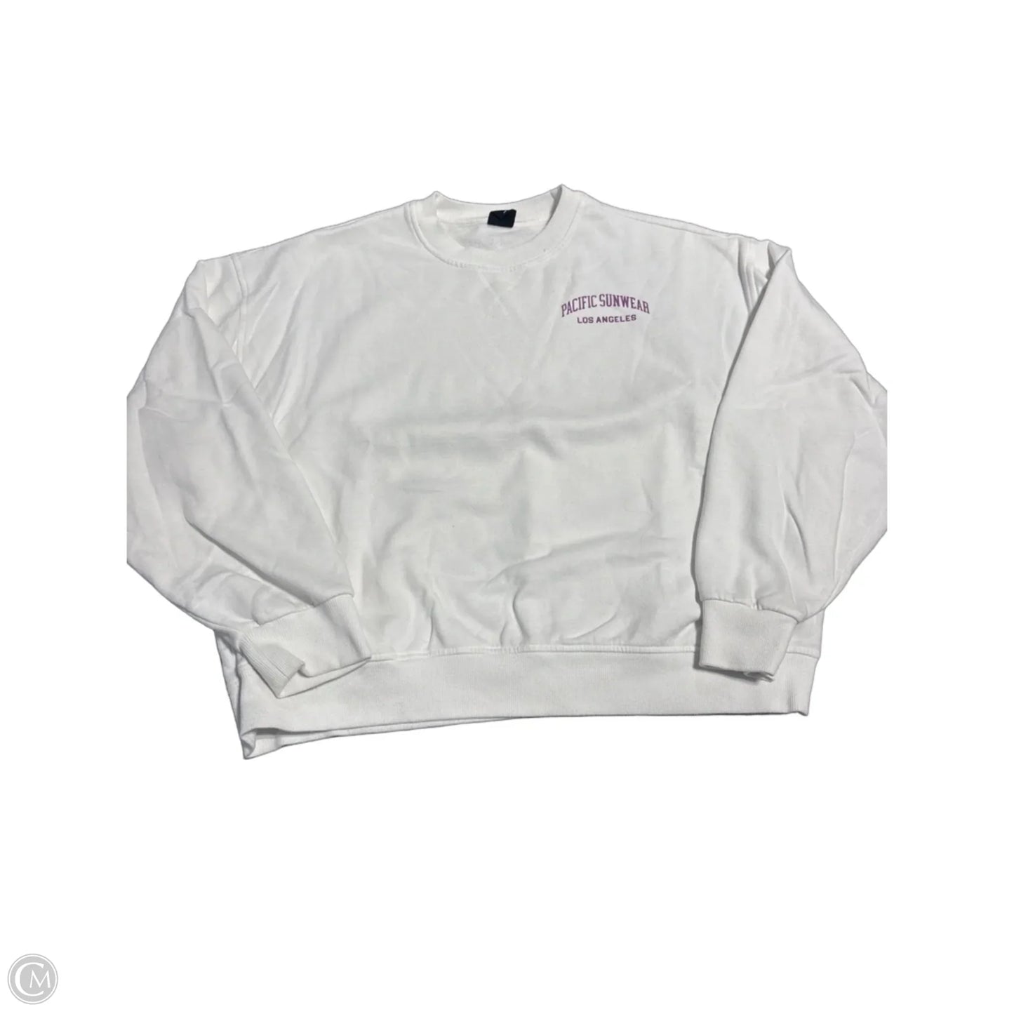 Top Long Sleeve By Pacsun In White, Size: L