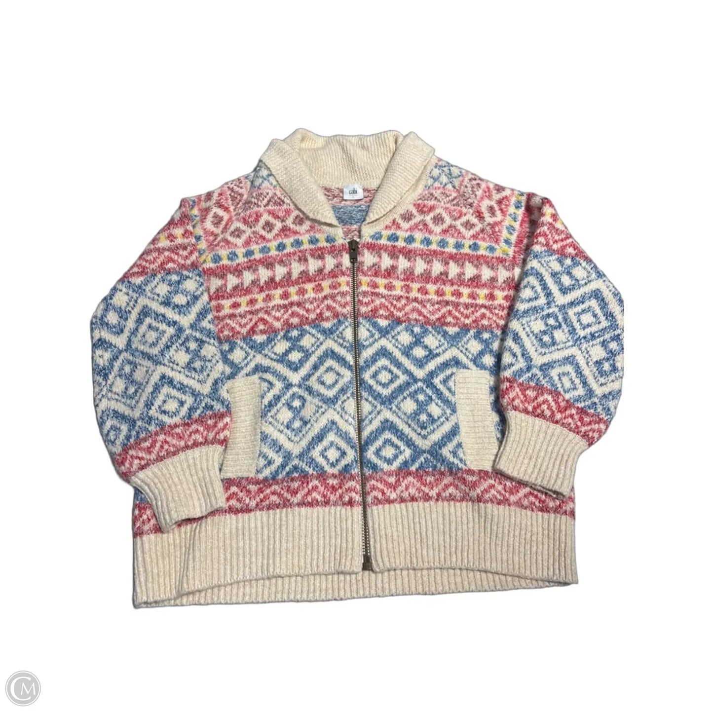 Jacket Fleece By Cabi In Cream, Size: L