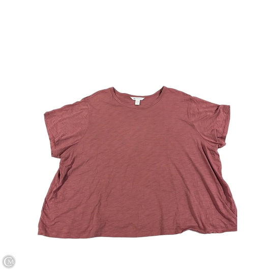 Top Short Sleeve By Athleta In Pink, Size: 2x