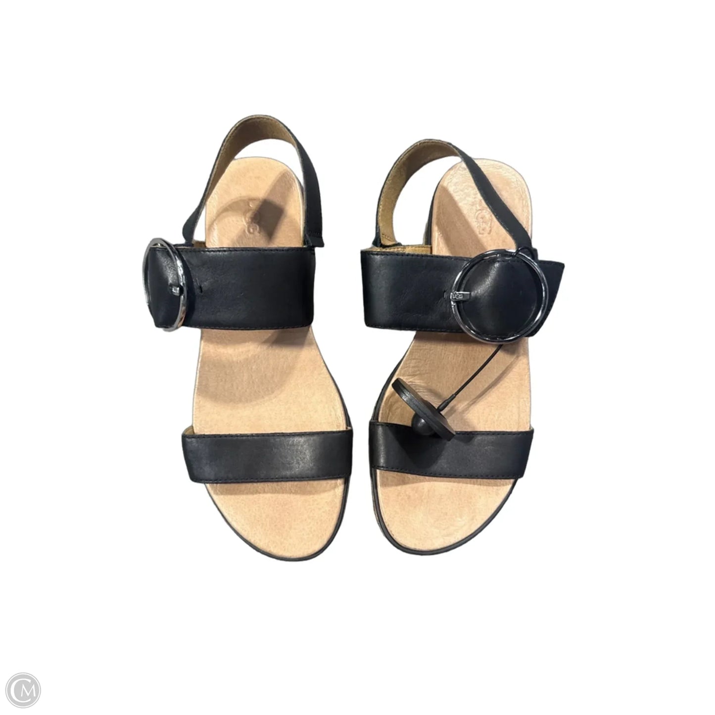 Sandals Designer By Ugg In Black, Size: 8