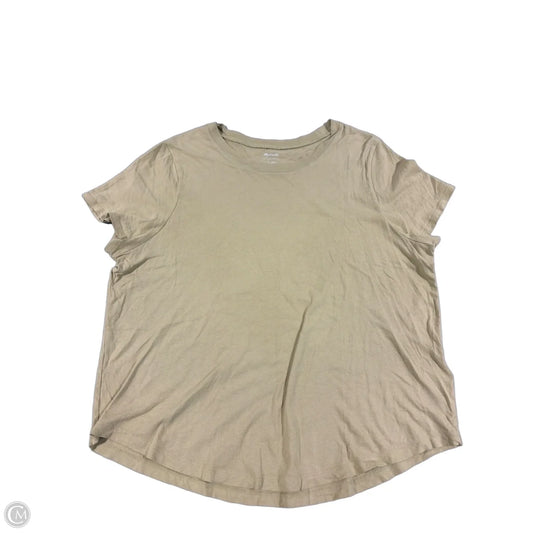 Top Short Sleeve By Madewell In Yellow, Size: Xxl