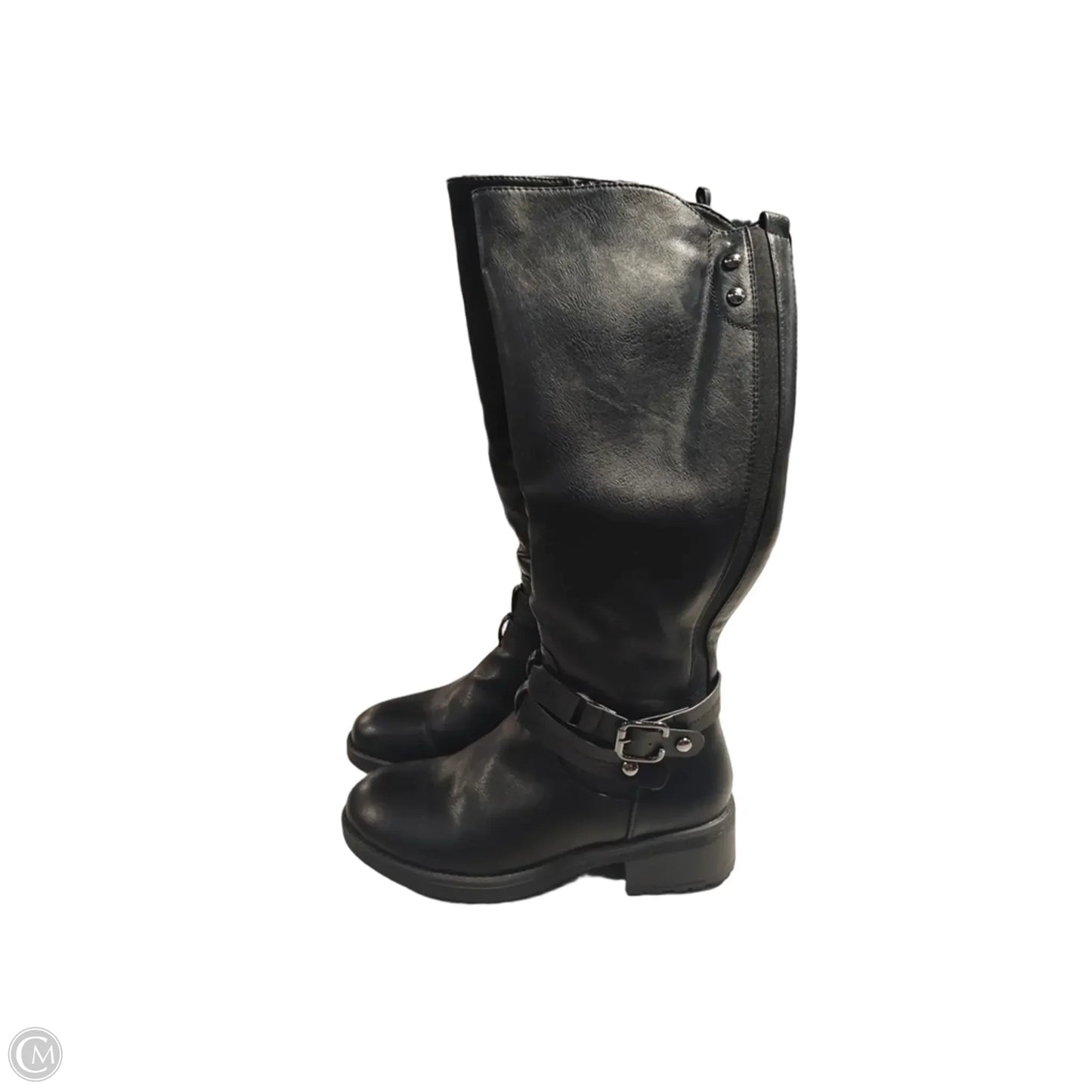 Boots Mid-calf Heels By Dream Pairs In Black, Size: 6